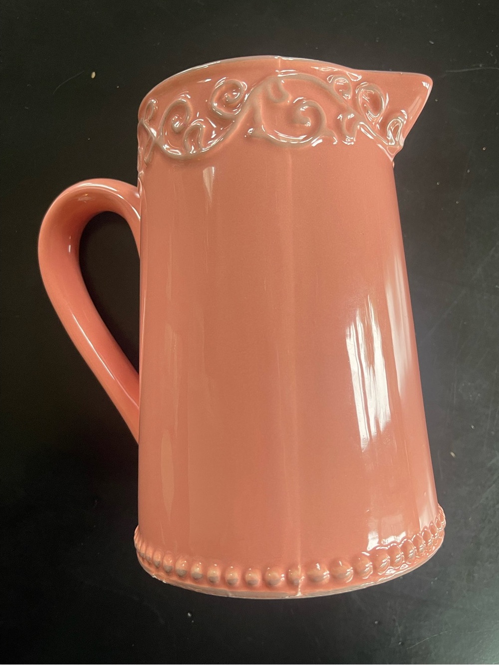 Pink Ceramic Pitcher